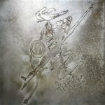 Terrasser les fantômes. 80x80cm